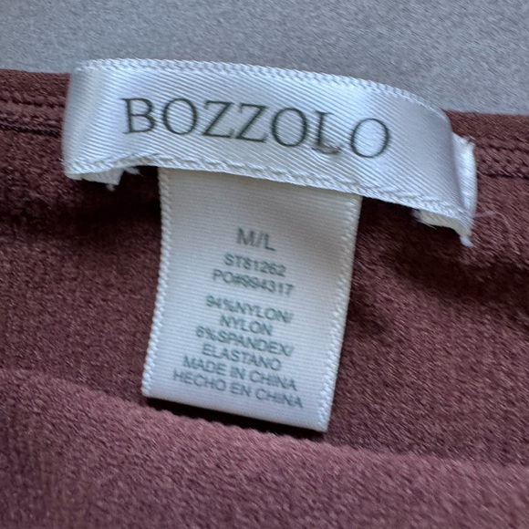 Bozzolo Brown Ribbed Crop Tank Top (M/L) - Picture 3 of 6